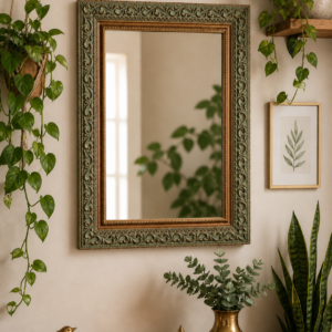 Espejo Decorativo Vintage con Marco Ornamentado